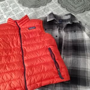 Boys Gap button up plaid shirt M(8)